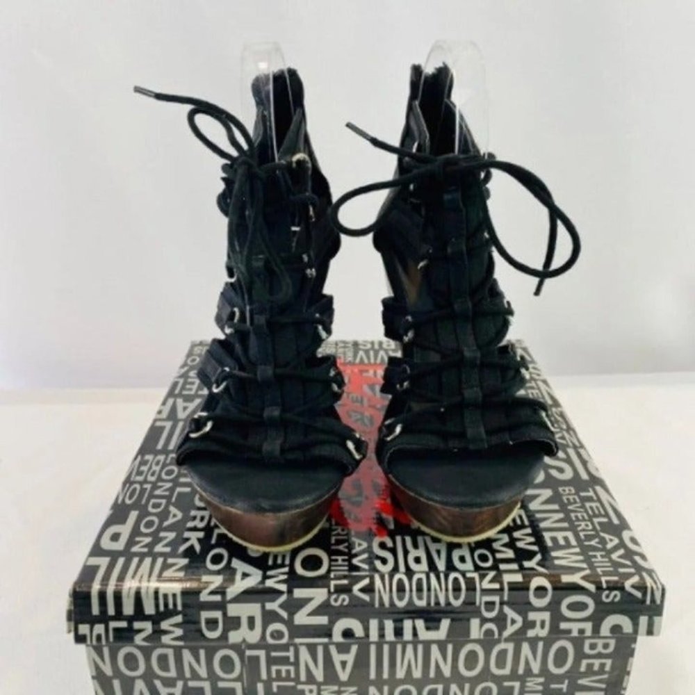 Brand New Women's Black/Brown Wedges- Jacobies - Picture 5 of 5